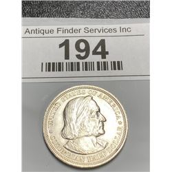 AU-BU Grade 1893 Columbian Expo Half Dollar