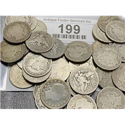 40 pcs. Barber Quarters - Some Full Rim