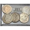 Image 1 : 5 pc. Lot of Morgan Silver Dollars