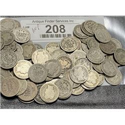 100 pcs. Barber Dimes - Better Grades