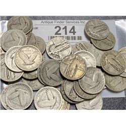 40 pcs. Standing Liberty Quarters