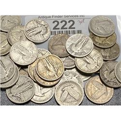 30 pcs. Standing Liberty Quarters - Most VF Plus