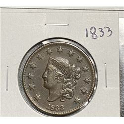 1833 Large Cent