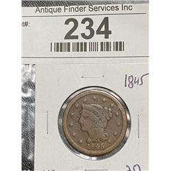 1845 Large Cent