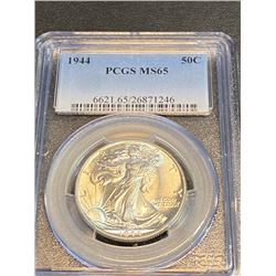 1944 MS 65 PCGS Walking Liberty Half Dollar