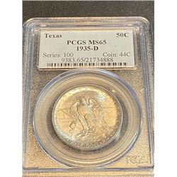1935 D Texas MS 65 PCGS Half Dollar