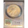 Image 2 : 1921 Hi-Relief Peace Silver Dollar MS 63 PCGS