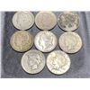 Image 1 : Lot of 8 US Silver Dollars - Mixed Morgan n Peace