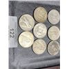 Image 2 : Lot of 8 US Silver Dollars - Mixed Morgan n Peace