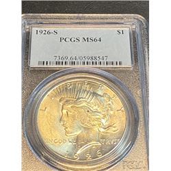 1926 s MS 64 PCGS Peace Silver Dollar