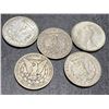 Image 2 : Lot of 5 Morgan and Peace Silver Dollars