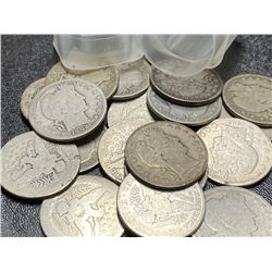 20 pcs. Barber Half Dollars - Mixed Dates