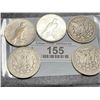Image 2 : Lot of 5 Morgan and Peace Dollars
