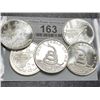 Image 1 : Lot of (5) 1 oz Dont Tread on Me Silver Rounds