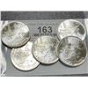Image 2 : Lot of (5) 1 oz Dont Tread on Me Silver Rounds