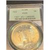 Image 1 : 1922 MS 65 OGH PCGS Peace Silver Dollar