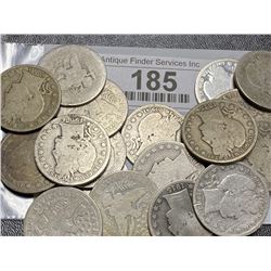 20 pcs. Barber Half Dollars Mixed Date and Grade
