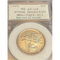 1925 MS 64 Stone Mtn. Half Dollar