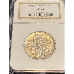 1926 MS 61 NGC Oregon Half Dollar