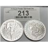 Image 1 : (2) 1 oz Private Mint Silver Rounds
