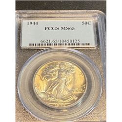 1944 MS 65  PCGS Walking Liberty Half Dollar