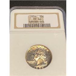 1956 PF 66 NGC Washington  Quarter