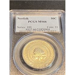 1936 Norfolk MS 66 PCGS Half Dollar