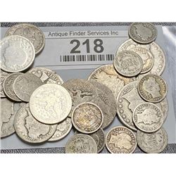 $5 Face Value ALL BARBER TYPE COINS!!!