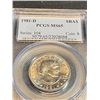 Image 1 : 1981 d MS 65 PCGS SBA $1