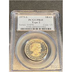1979 s Proof 68 PCGS SBA $1 TYPE 2