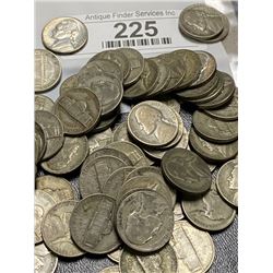 500 Pcs. WWII Jefferson Nickel
