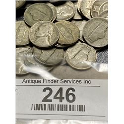 200 pcs. WWII Jefferson War Nickels