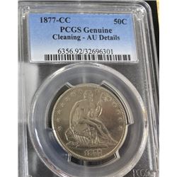 Key Date 1877 Carson City Seated Liberty 50c