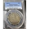 Image 1 : 1860 S Genuine Setaed Liberty Half Dollar PCGS