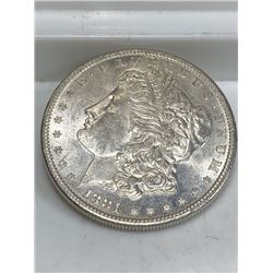 1881 s BU Grade Semi Prooflike Morgan Dollar