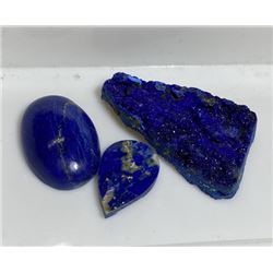 61.5 tcw. Amethyst Druzy - Lapis - Hard Stone Lot