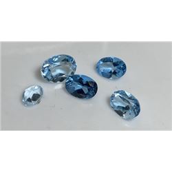 5.5 tcw. Natural Gem Quality Blue Topaz Parcel