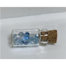 5 tcw. Natural Gem Quality Blue Topaz in Vial