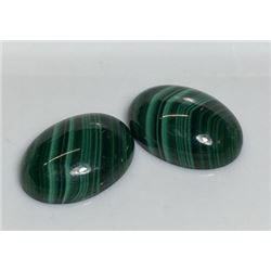 28 ct. Malachite Matched Cabachons