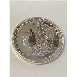 1 oz  Morgan Design Silver Round