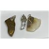 Image 1 : 3 pcs. Polished Stone - Quartz Pendant Lot