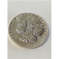 1 oz.  Morgan Design Silver Round