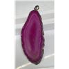 Image 1 : Magenta Geode Slab Pendant