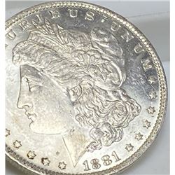 1881 O BU Grade PL Morgan Dollar