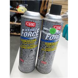 2 CAN CRE STAINLESS POLISHER /CLEANER RETAILS $10 EACH
