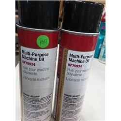 2 CANS MULTI- PURPOSE MACHINE OIL RETAILS $12 EACH