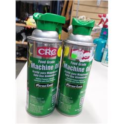 2 CANS FOOD GRADE MACHINE OIL RETAILS $ 10 EACH