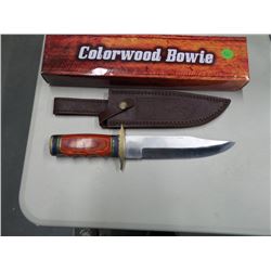 NEW BOWIE KNIFE 7.5 " BLADE LEATHER SHEATH