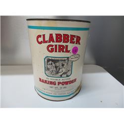 VINTAGE BAKING POWDER GALLON CAN WITH LID