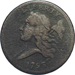 1793 1/2 C C-1, B-1, High R.3 VG8 Uncertified. Die Sta 1793[1/2 C] C-1, B-1, R.3. Die State 2--Corro